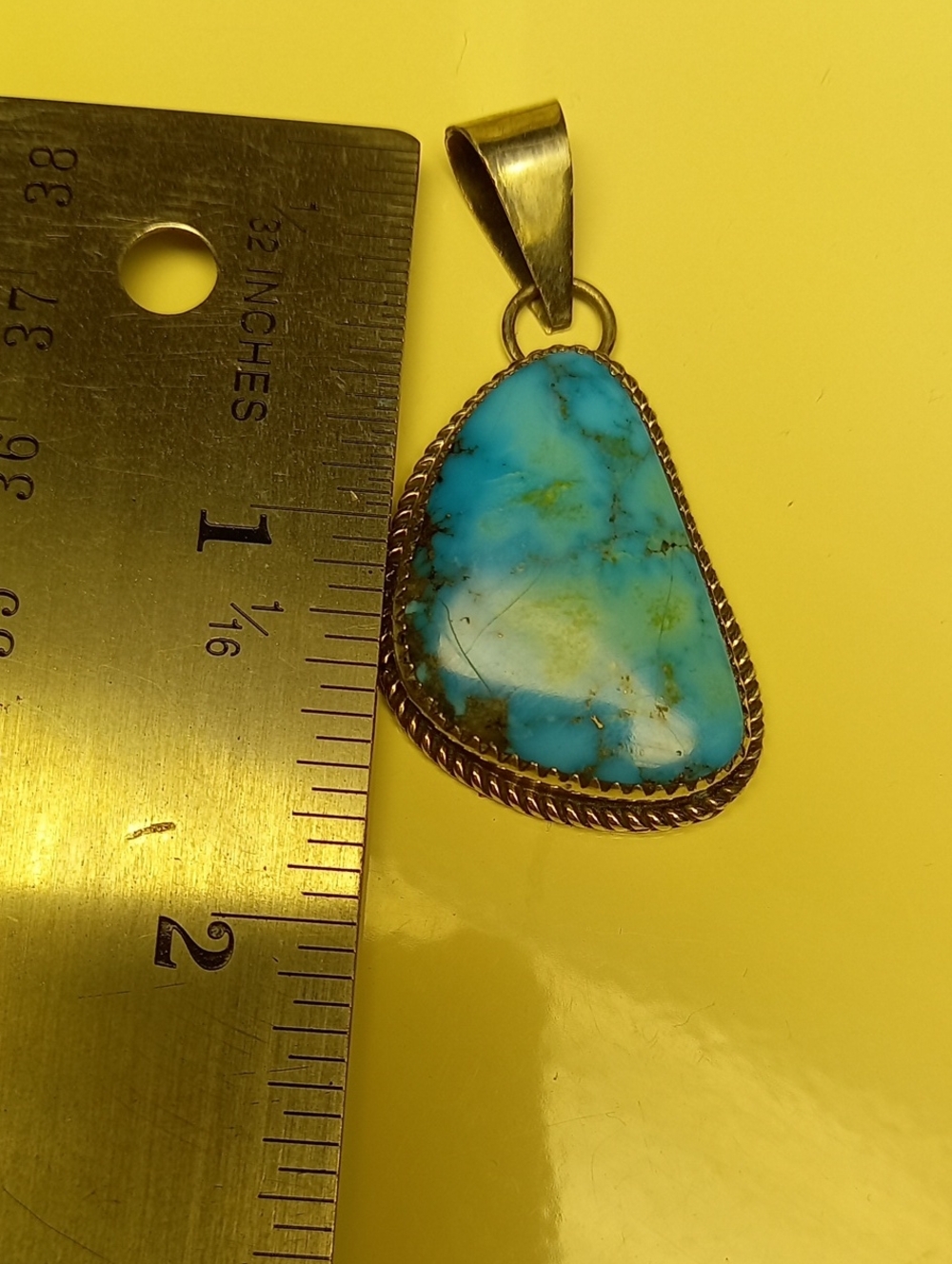 Sterling Silver Turqoise Pendant